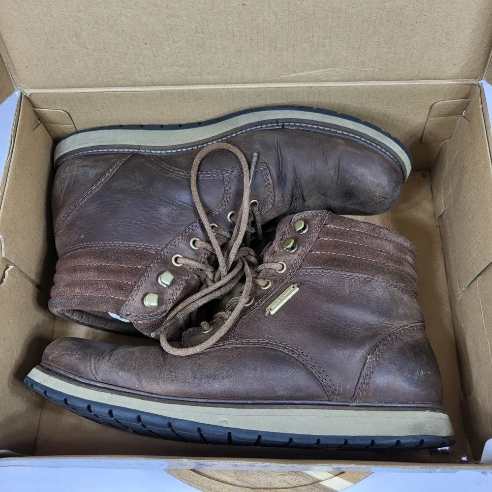 Helly Hansen‎ Conrad Mens 9 Chestnut Leather Boots Brown 108-76.740 Gorpcore